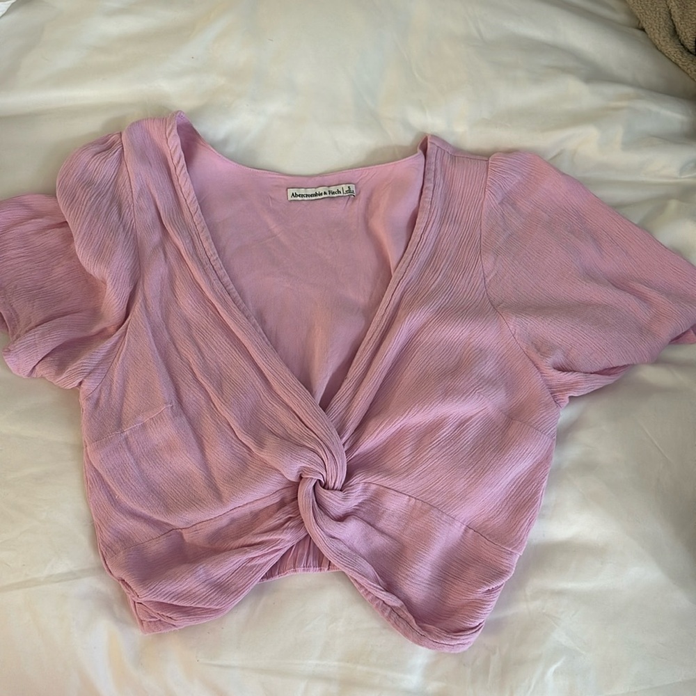 Cute pink crop top